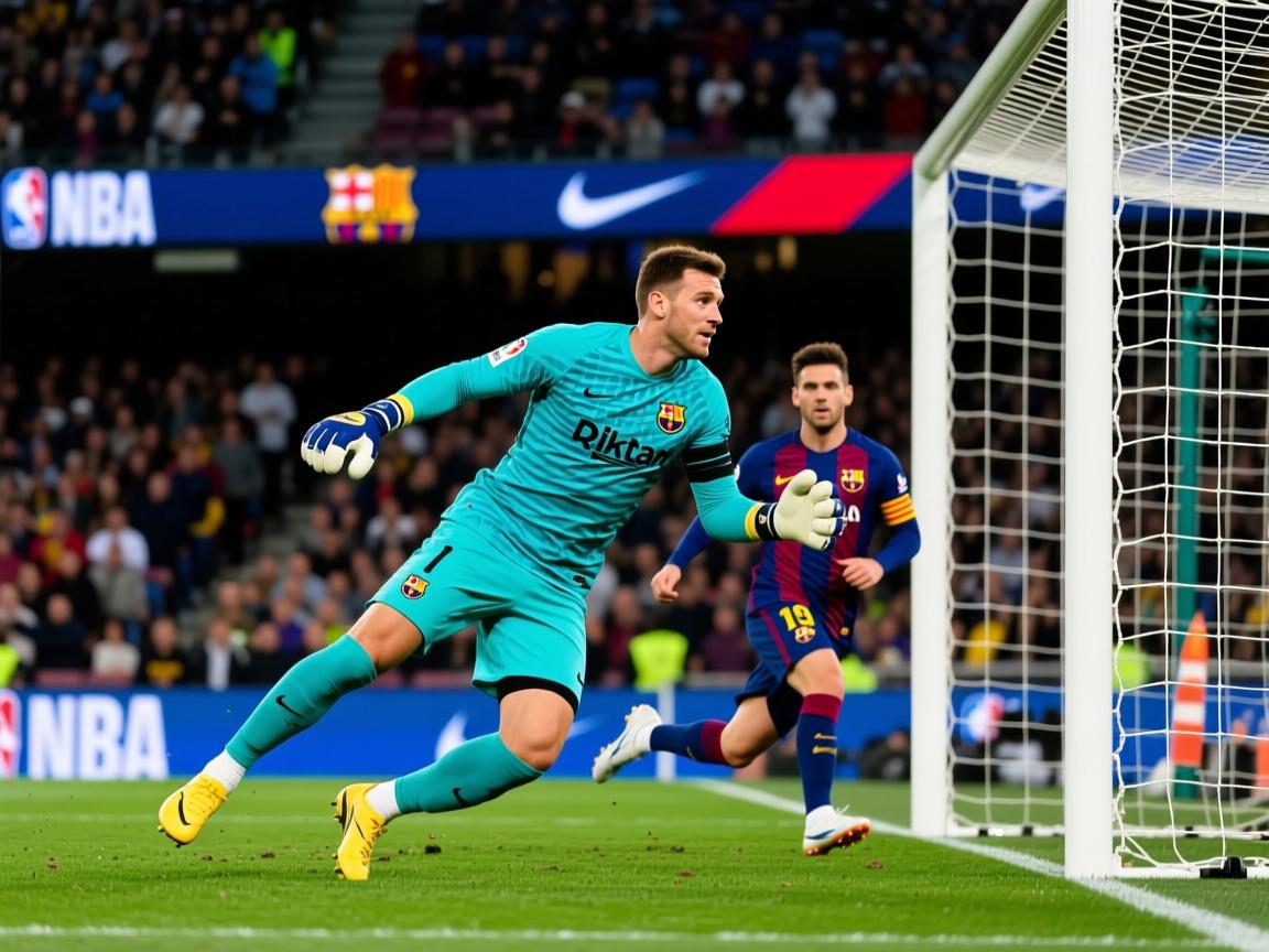 巴萨新门神面对旧主犹如门闩6次扑救+零封+最高分西甲7分领跑  第3张